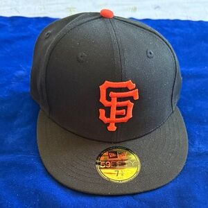 New Era Black Cap with Orange Logo San Francisco Giants